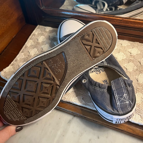 CONVERSE All Star Low Women's Cut Sneakers in Denim Blue Women's Size 8 - Picture 4 of 5